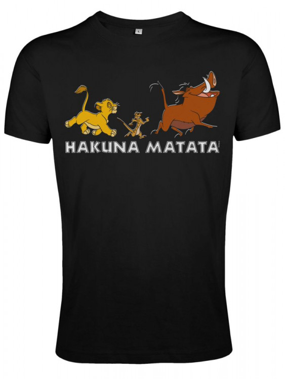 Футболка Hakuna Matata, черная