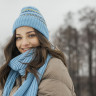 Шарф Snow, голубой