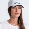 Бейсболка Disney, белая с черным кантом