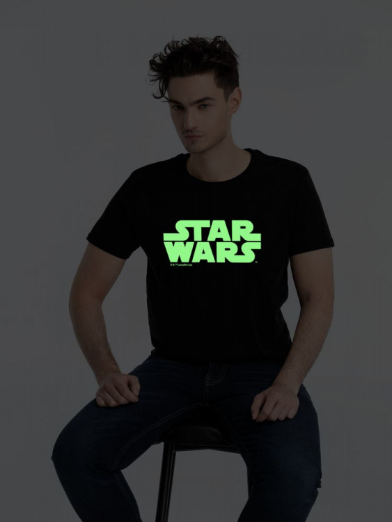 Футболка Star Wars Glow со светящимся принтом, черная