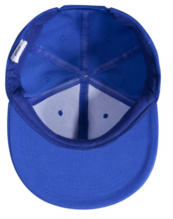 Бейсболка Unit Snapback с прямым козырьком, ярко-синяя