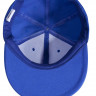 Бейсболка Unit Snapback с прямым козырьком, ярко-синяя