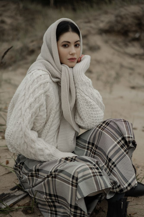 Косынка Greta, темно-синяя
