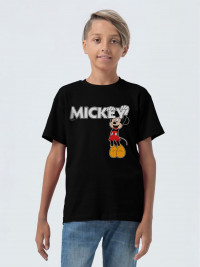Футболка детская Mickey, черная