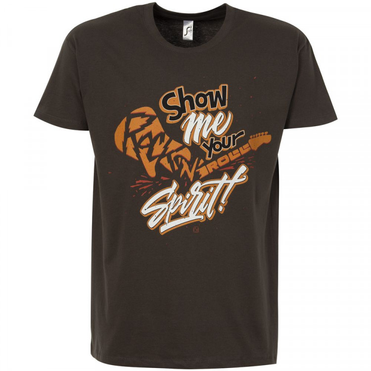 Футболка Show Me Your Rock'n'roll Spirit, темно-серая