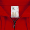 Толстовка с капюшоном на молнии унисекс King, бордовая
