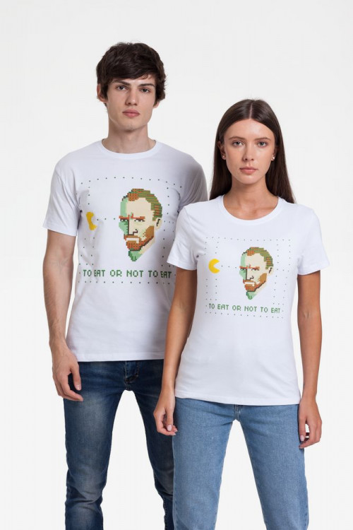 Футболка «Ван-Пакман», белая