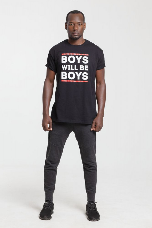 Футболка Boys Will Be Boys, черная