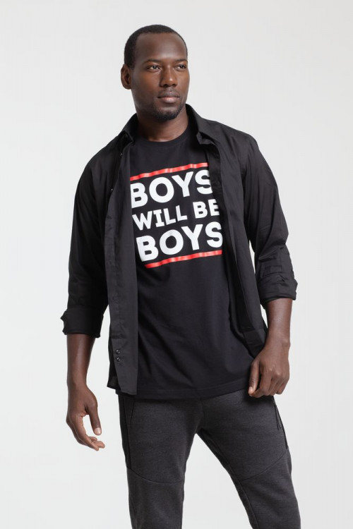 Футболка Boys Will Be Boys, черная