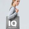 Холщовая сумка «Размер IQ», серая