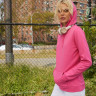 Толстовка с капюшоном женская Hoodie, синий меланж