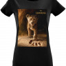 Футболка женская Lion King Footprint, черная