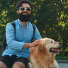 Термос Dog Bowl с миской для питомца, голубой