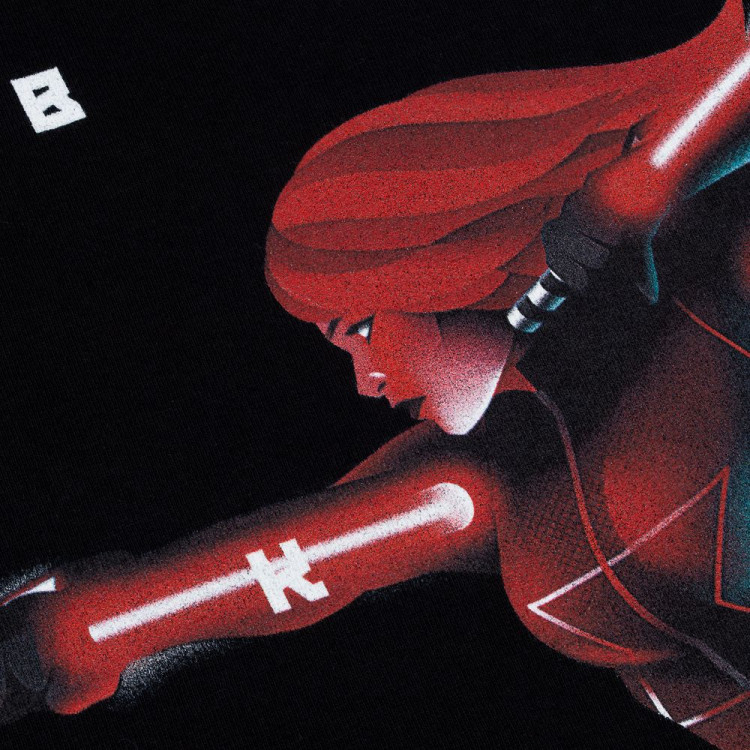 Футболка Black Widow Retro, черная