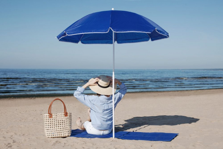 Коврик пляжный Beach Republic, складной, синий