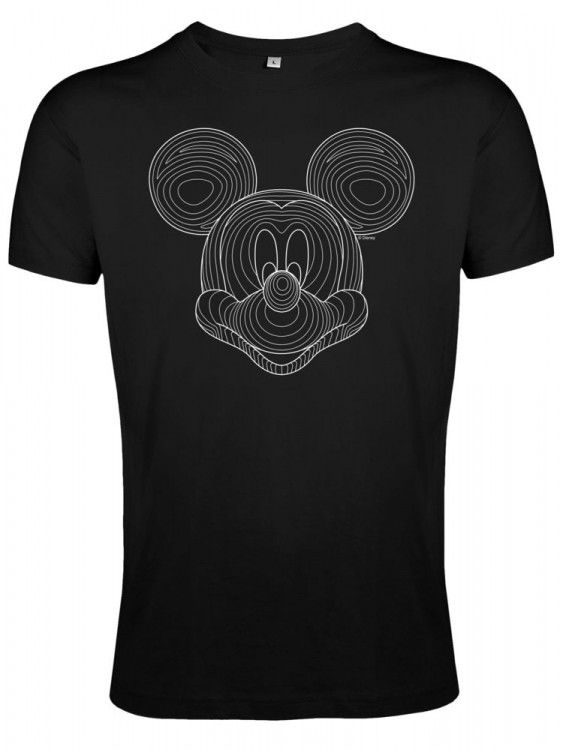 Футболка 3D Mickey Mouse, черная