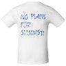 Футболка No Plans For Summer, белая
