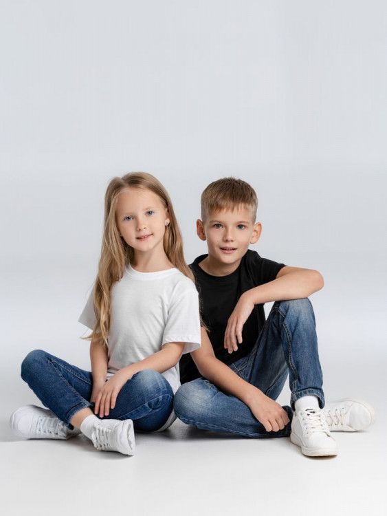 Футболка детская T-bolka Fit Kids, черная