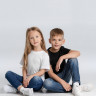 Футболка детская T-bolka Fit Kids, белая